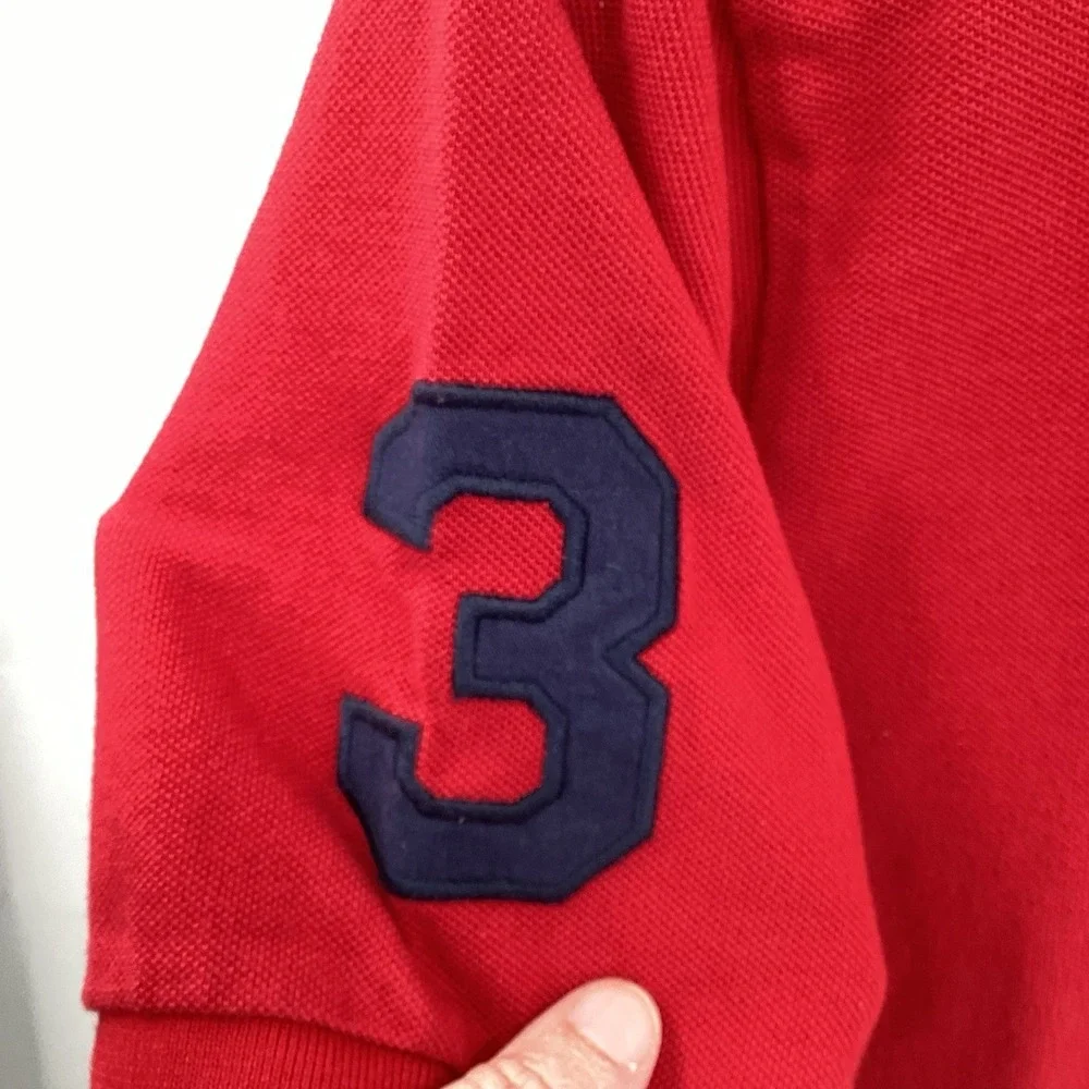 Boys Polo Ralph Lauren Big Pony Short Sleeve‎ Golf Polo- Red- Lg (14/16)